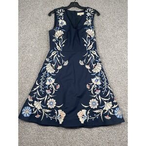 Anthropologie Moulinette Soeurs Embroidered Bellflower Dress Boho Chic Lux Sz 6